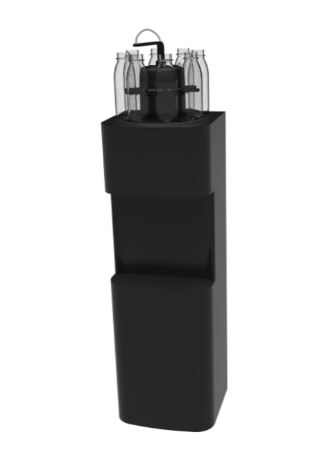 MotherTap FM smart bottle filling machine on a water dispenser with multi-bottle filling 